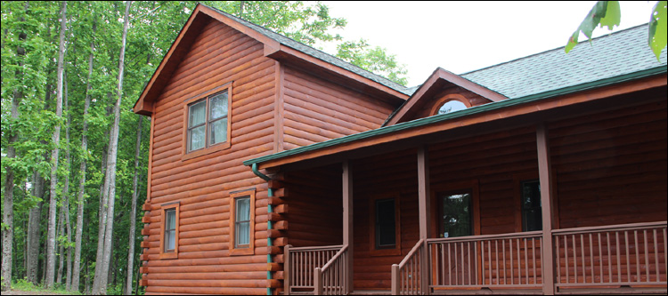 Log Home Staining in New Holland, Ohio